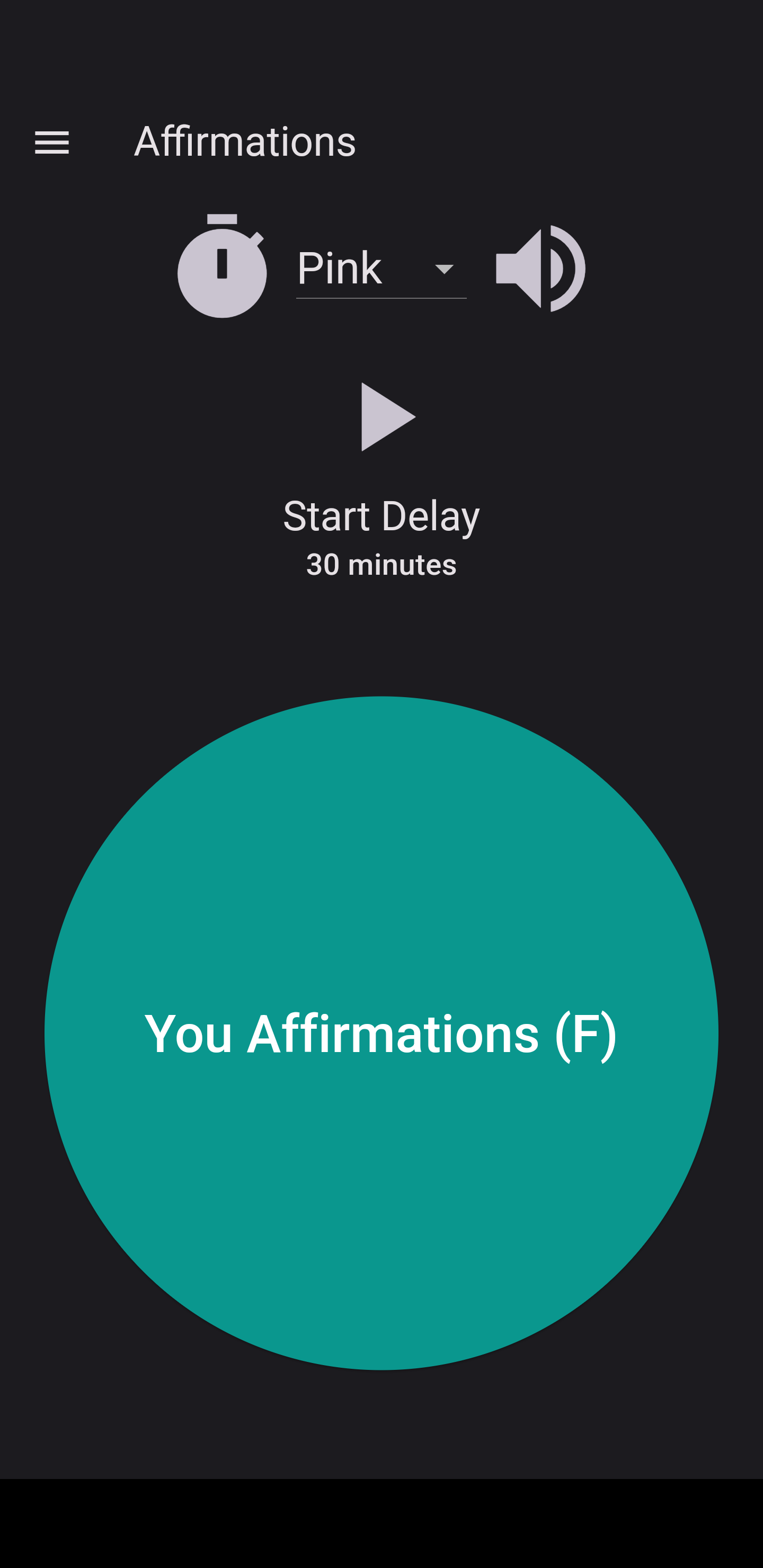 Affirmations - App MVP